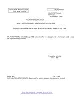 MIL MIL-M-70779 Notice 1 - Inactivation