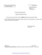 MIL MIL-M-70821 Notice 1 - Inactivation