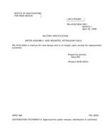 MIL MIL-M-82180A Notice 1 - Inactivation