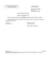MIL MIL-M-87163A Notice 1 - Inactivation