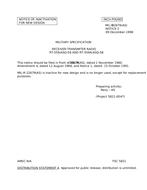 MIL MIL-R-22679 Notice 2 - Inactivation