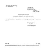 MIL MIL-R-82184A Notice 2 - Inactivation