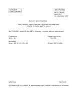 MIL MIL-T-13020C Notice 1 – Cancellation MIL MIL-T-13020C Notice 1 - Cancellation