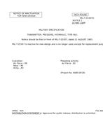 MIL MIL-T-25307D Notice 1 - Inactivation