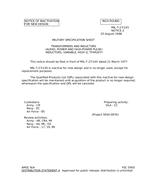 MIL MIL-T-27/145 Notice 2 – Inactivation MIL MIL-T-27/145 Notice 2 - Inactivation