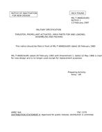 MIL MIL-T-46682A Notice 1 – Inactivation MIL MIL-T-46682A Notice 1 - Inactivation