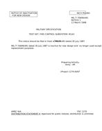 MIL MIL-T-70699 Notice 1 – Inactivation MIL MIL-T-70699 Notice 1 - Inactivation