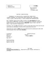 MIL MIL-T-7928/4A Notice 1 – Cancellation MIL MIL-T-7928/4A Notice 1 - Cancellation