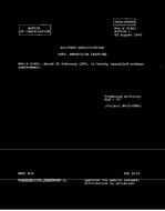 MIL MIL-V-31001 Notice 1 - Cancellation