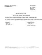 MIL MIL-V-8965B Notice 1 - Inactivation