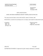 MIL MIL-W-5013L Notice 1 – Inactivation MIL MIL-W-5013L Notice 1 - Inactivation