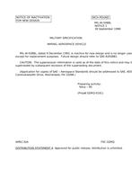 MIL MIL-W-5088L Notice 1 - Inactivation
