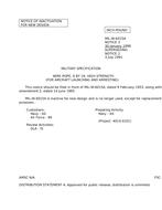 MIL MIL-W-6015A Notice 3 – Inactivation MIL MIL-W-6015A Notice 3 - Inactivation