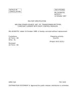 MIL MIL-W-80075C Notice 1 - Cancellation