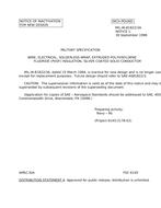 MIL MIL-W-81822/3A Notice 1 - Inactivation