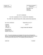 MIL MIL-HDBK-737A Notice 1 – Cancellation MIL MIL-HDBK-737A Notice 1 - Cancellation