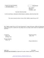 MIL MIL-F-48616 Notice 3 – Inactivation MIL MIL-F-48616 Notice 3 - Inactivation