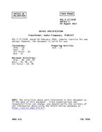 MIL MIL-T-27/197B Notice 4 - Validation