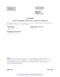 MIL MS24242B Notice 3 - Validation 3