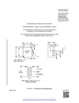 MIL MIL-PRF-27/341E Amendment 1