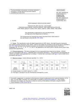 MIL MIL-PRF-19500/301M Amendment 3