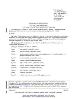 MIL MIL-PRF-24667C Interim Amendment 1