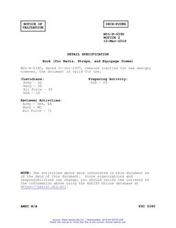 MIL MIL-H-639D Notice 2 - Validation 1