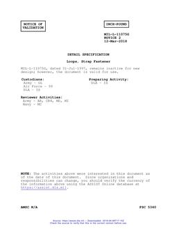 MIL MIL-L-11075G Notice 2 - Validation 1