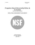 NSF Propylene Glycol Monomethyl Ether & its Acetate