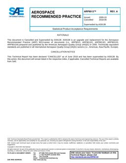 SAE ARP9013A SAE ARP9013A
