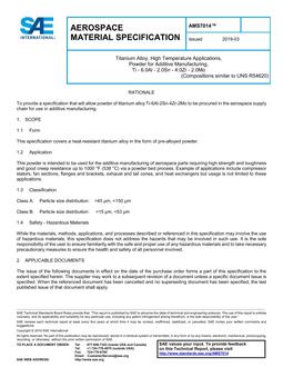 SAE AMS7014 SAE AMS7014
