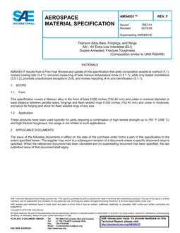 SAE AMS4931F SAE AMS4931F
