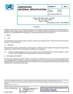 SAE AMS4919J SAE AMS4919J