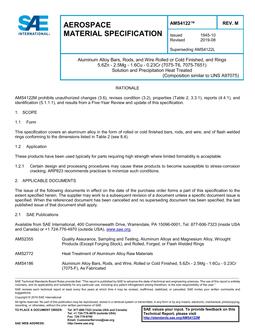 SAE AMS4122M SAE AMS4122M