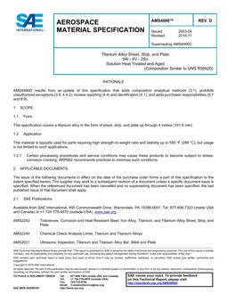 SAE AMS4990D SAE AMS4990D