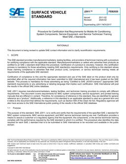 SAE J2911 SAE J2911