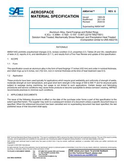 SAE AMS4144G SAE AMS4144G