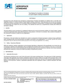 SAE AS7378 SAE AS7378