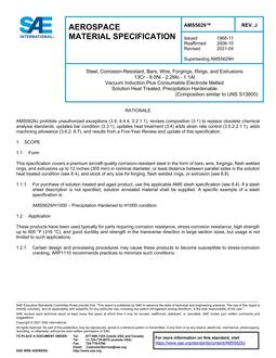 SAE AMS5629J SAE AMS5629J