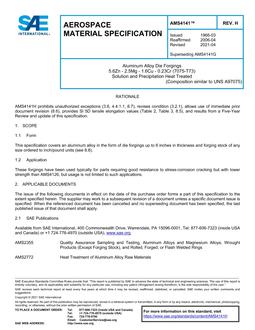 SAE AMS4141H SAE AMS4141H