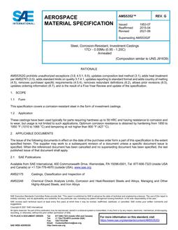 SAE AMS5352G SAE AMS5352G