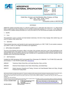 SAE AMS5772F SAE AMS5772F