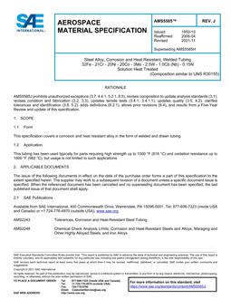 SAE AMS5585J SAE AMS5585J