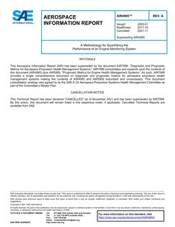 SAE AIR4985A SAE AIR4985A