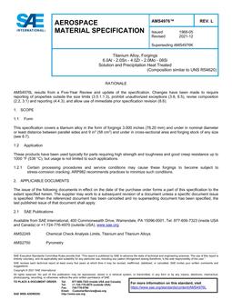 SAE AMS4976L SAE AMS4976L