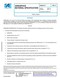 SAE AMS2418K SAE AMS2418K