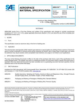 SAE AMS4189K SAE AMS4189K