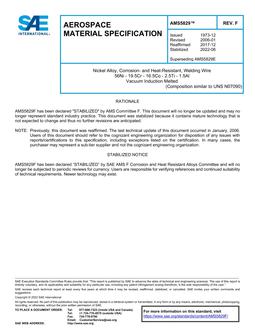 SAE AMS5829F SAE AMS5829F