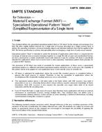 SMPTE 390M-2004 SMPTE 390M-2004