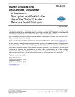 SMPTE RDD 6 SMPTE RDD 6